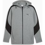 Puma Evostrıpe Core Erkek Kapüşonlu Ceket Gri Dokuma Kumaş Regular Fit Tasarım Günlük Kullanım İçin