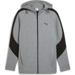 Puma Evostrıpe Core Erkek Kapüşonlu Ceket Orta Gri Dokuma Kumaş Özellikleriyle Günlük Kullanıma Uygun - 2XL