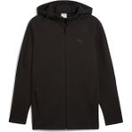 Puma EVOSTRIPE Core FZ Hoodie Erkek Ceket Normal Kalıp Dokuma Kumaş Cepli Siyah Renk - XL