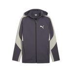 Puma Evostripe Full-Zip Erkek Sweatshirt - Gri - XL