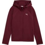 Puma EVOSTRIPE Full-Zip Hoodie Bordo Kadın Fermuarlı Sweatshirt - XS