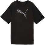 Puma EVOSTRIPE Kadın T-shirt Rahat Kesim Siyah Desenli Nefes Alabilir Kumaş ile Şık Tasarım - XS