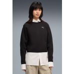 Puma Evostripe Relaxed Short C Siyah Kadın Sweatshirt