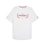 PUMA F1® ESSENTIALS GRAPHIC Erkek Tişört, PUMA White, M