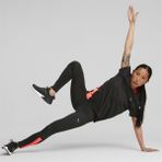 Puma Favourite Kadın Kısa Kollu Koşu Tişört Siyah Nefes Alabilir Kumaş ile Rahatlık Sunar - XS