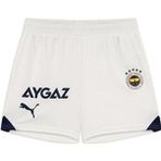 Puma Fenerbahçe Shorts Jr Genç / Çocuk Fenerbahçe 2023/2024 Futbol Şortu 77202202 Beyaz
