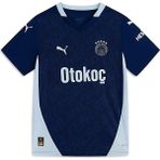 Puma Fenerbahçe Third Jr Çocuk Lacivert Bisiklet Yaka Forma Nefes Alabilir Kumaş İle Rahat Spor - 7 - 8 Yaş