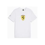 Puma Ferrari Colored Shield Tee 635310 Tişört Erkek T-Shirt BEYAZ