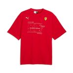 Puma Ferrari Premium Tee Erkek Günlük Tişört 63423102 Pembe