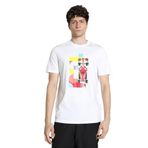 PUMA Ferrari Race Graphic Tee 2 Erkek/Unisex Tişört, PUMA White, M