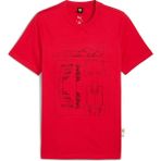 Puma Ferrari Sportswear Graph Tee Erkek Yetişkin T-Shirt - L - Kırmızı