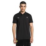 PUMA Ferrari Style Polo Jacquard Unisex Yetişkin Polo Tişört, PUMA Black, M