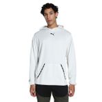 PUMA Fıt Pwrfleece Hoodie Erkek Gri Sweatshirt, Gri, L