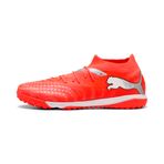 PUMA Future 9 Match Tt Erkek Turuncu Halı Saha Kramponu,Glowing Red-Puma White-Puma Bl 43