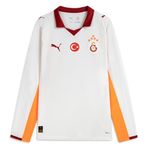 PUMA GALATASARAY 25/26 Erkek Uzun Kollu Deplasman Forması, PUMA White-Intense Orange, XXL