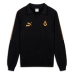 PUMA GALATASARAY KING Erkek Polo Yaka SWEATSHIRT, PUMA Black, M