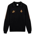 PUMA GALATASARAY KING Erkek Polo Yaka SWEATSHIRT, PUMA Black, S