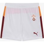 Puma Galatasaray S.K. 25-26 Çocuk Beyaz Deplasman Futbol Şortu.02 - 9 - 10 Yaş
