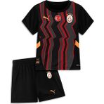 Puma Galatasaray Third Minikit Çocuk Yuvarlak Yaka Forma - 3 - 4 Yaş - Siyah