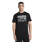PUMA GRAPHICS Mountain Tee Erkek/Unisex Tişört, PUMA Black, S