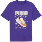 Puma Graphics Sneaker Tee Erkek T-Shirt - Mavi - L