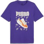 Puma Graphics Sneaker Tee Erkek T-Shirt - Mavi - XL