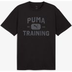 Puma Graphics Train Logo Rlxd T Erkek Siyah Antrenman T-Shirt.siyah