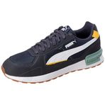 Puma Graviton New Navy-White-Sunny Yellow Erkek Spor Ayakkabı