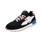 Puma Graviton Pro Black White Vaporous Gray Yanık Kırmızı Göl Mavisi Unisex Spor Ayakkabı