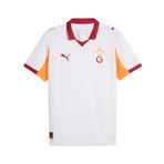 PUMA GSK Away Jersey R. Jr w/o S. Unisex Çocuk Forma, PUMA White-Intense Orange, 15-16 Yaş
