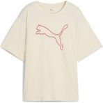 Puma Her Kadın Grafik Baskılı Geniş Kesim Tişört - XS - Alpine Snow