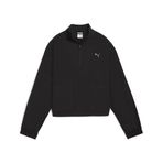 PUMA HER Woven Half-Zip Crew Kadın Sweatshirt PUMA Black XS