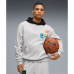 Puma Hooptopia Graphic Hoodie Erkek Gri Sweatshirt - 632874-01
