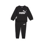Puma Jogger Set Essentials Crew Fl Bebek Bisiklet Yaka Eşofman Takımı, 4-6 Ay, 57-686280-5, Siyah, üniseks-bebek