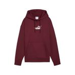 PUMA Kadın ESS NATURE 2.0 Hoodie Sweatshirt Ruby Shimmer L