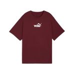 PUMA Kadın ESS NATURE 2.0 Relaxed Tee T-shirt Ruby Shimmer XS