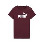 PUMA Kadın ESS No. 1 Logo Tee T-shirt Ruby Shimmer S