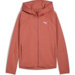 Puma Kadın Evostrıpe Full-Zip Hoodie Spor Ceket A-Form Fit Kırmızı Cepli Dokuma - XS
