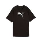 Puma Kadın EVOSTRIPE Rahat Grafik Tişört Puma Siyah Tişört, PUMA Siyah, M