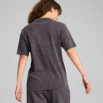 Puma Kadın Gri Puma Dare To Relaxed Washed Tee Koyu Gri Kadın T-Shirt - Renkli