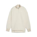 PUMA Kadın HER Half-Zip Winterized Crew Sweatshirt Alpine Snow XS