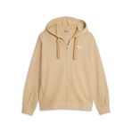 PUMA Kadın Her Tam Fermuarlı Hoodie Tr Sweatshirt, Kum Tepesi, S