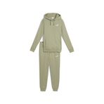 PUMA Kadın Hooded Sweat Suit Eşofman Takımı Lux Army S