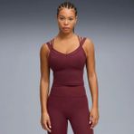 Puma Kadın Kırmızı Puma W Puma Shape Strappy Tank Kırmızı Kadın T-Shirt - XS