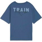 Puma Kadın Mavi Puma W Pretty Tough Graphıc Tee Mavi Kadın T-Shirt - L