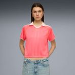 Puma Kadın Pembe Puma T7 Relaxed Football Jersey Pembe Kadın T-Shirt