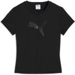Puma Kadın Siyah Puma Dare To Slim Graphic Tee Siyah Kadın Fermuar Detaylı Dar Kesim T-Shirt