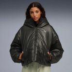 Puma Kadın Siyah Puma Shiny Hooded Padded Jacket Siyah Kadın Mont