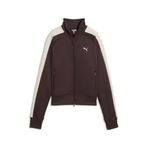 PUMA Kadın T7 Always ON kısa antrenman ceketi, Kahverengi (Çikolata Kahverengi), L