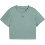 Puma Kadın Tişört Tad Essentıal W Baby Tee Mavi Nefes Alabilir Kumaş ile Günlük Kullanım İçin